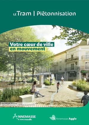 Dépliant présentation projets Tram et piétonnisation