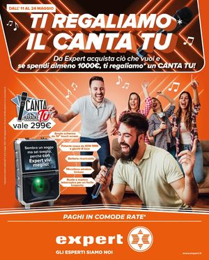 Volantino Expert "Ti Regaliamo il Canta Tu"