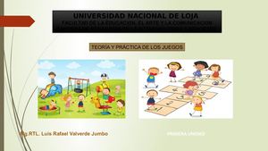 Teoría Y Práctica De Los Juegos