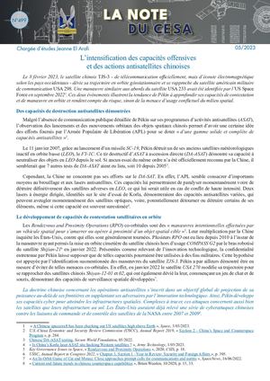 La Note du Cesa N°499