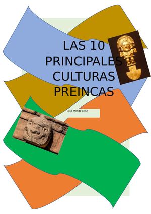 Culturas Pre Incas