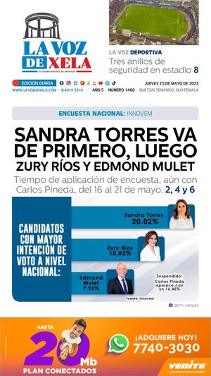 EDICIÓN DIGITAL #1480 del diario LA VOZ DE XELA
