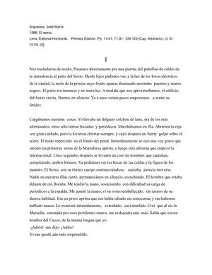 El Sexto Jose Maria Arguedas