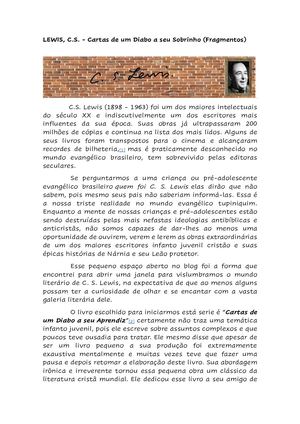 LEWIS, C.S. - Cartas de um Diabo a seu Sobrinho (Fragmentos)