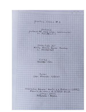 Pretarea Practica Clinica # 1