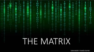 The Matrix (Sara e María - 1º Bach-A)