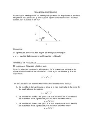 Razones Trigonométricas En Triángulos Rectángulos