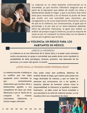 PREVENCIÓN DE LA VIOLENCIA. ARTÍCULO DE OPINIÓN.