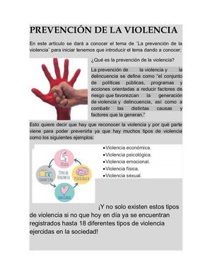 Prevención De La Violencia