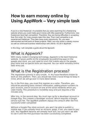 How To Earn Money Online By Using App Work – Very Simple Task