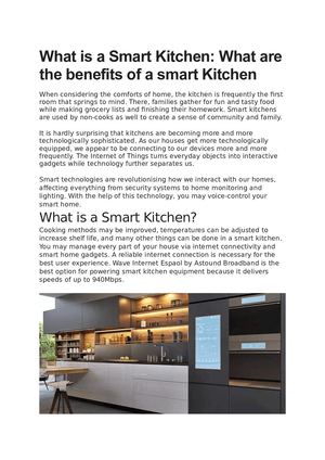 Calaméo - What Is A Smart Kitchen What Are The Benefits Of A Smart Kitchen