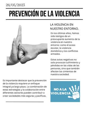 Prevención De La Violencia