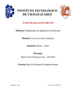 Avance El Saber Itcj