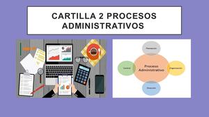 CARTILLA ll: procesos administrativos