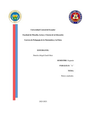 Raíces Cuadradas Exactas