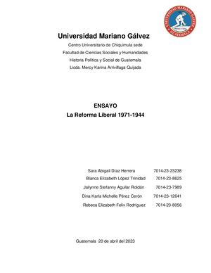 REFORMA LIBERAL