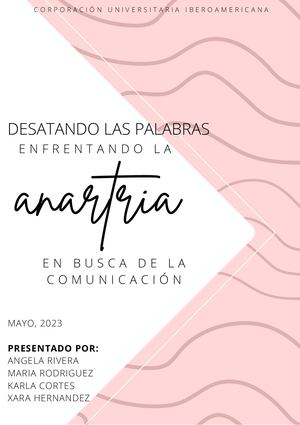 cartilla informativa ANARTRIA