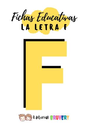 ❄️Letra F Primer Grado