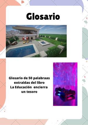 Glosario del libro "La educación encierra un tesoro"