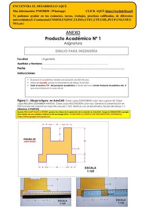 Producto Académico 01 TAREA - Dibujo Tecnico