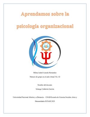 Portafolio: Aprendamos sobre la psicología organizacional