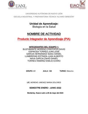 Equipo 1 Bio Sal Pia