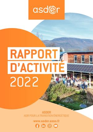 Rapport d'activité ASDER 2022