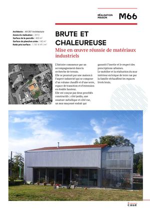 Maison nueve - Brute et chaleureuse