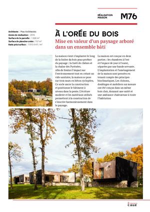 Maison neuve - À l'orée du bois