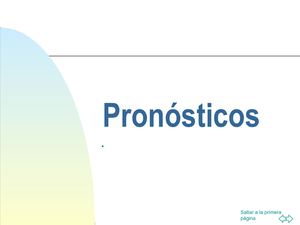 Pronósticos