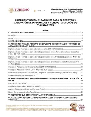Criterios Y Recomendaciones Para El Registro De Diplomados Y Cursos 2023