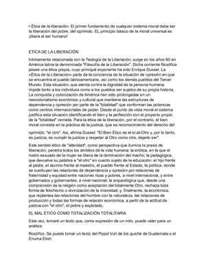 ÉTica De La Liberación