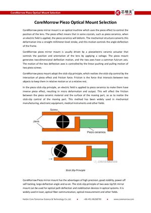 Core Morrow Piezo Optical Mount Selection