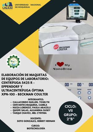 Informe De Maquetas de Material Reciclado - Grupo 2B