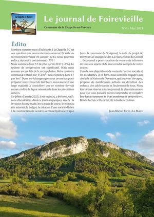 Journal Communal de la Chapelle-en-Vercors - Mai 2023