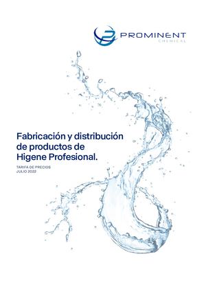 03. CATÁLOGOS QUÍMICOS DE LIMPIEZA PROMINENT