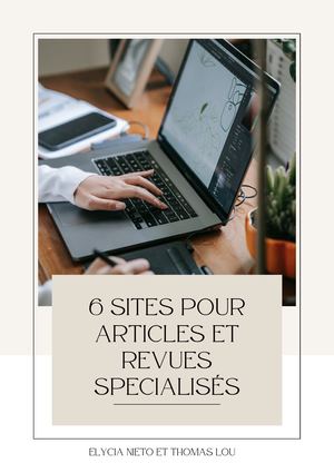 Calaméo - 6 Sites Pour Articles Et Revues Specialisées (1)
