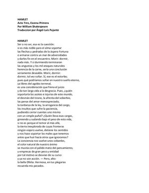 Hamlet en espanol