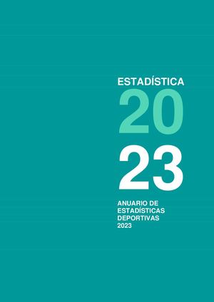 Anuario de Estadisticas Deportivas 2023