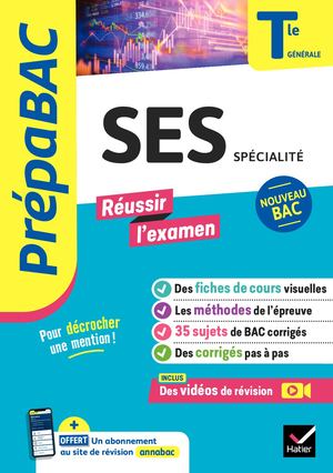 SES Tle générale (spécialité) - Prépabac Réussir l'examen - Bac 2024
