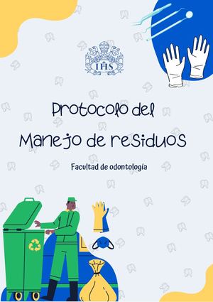 Protocolo de manejo de residuos