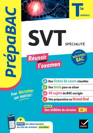 SVT Tle générale (spécialité) - Prépabac Réussir l'examen - Bac 2024