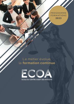 Ecoa - Catalogue des formations continues 2023