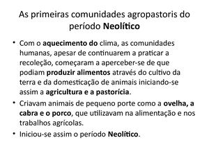 As Comunidades Agro Pastoris1