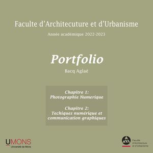 Portfolio Numérique BA2 2022-2023 Bacq Aglaé