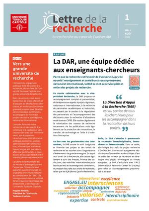 Lettre de la Recherche n°1
