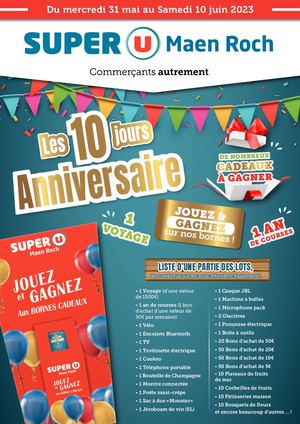 Super U Maen Roch Anniversaire