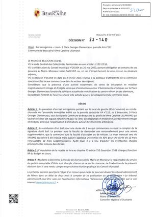 Fichier Parution Décisions 23 140 Et 23 141 Du 30 05 2023