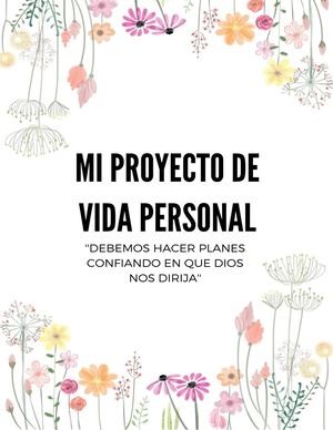 Mi Proyecto De Vida Personal