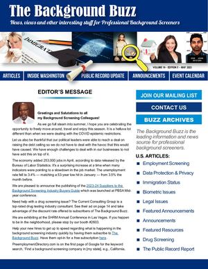 BACKGROUND BUZZ - MAY 2023